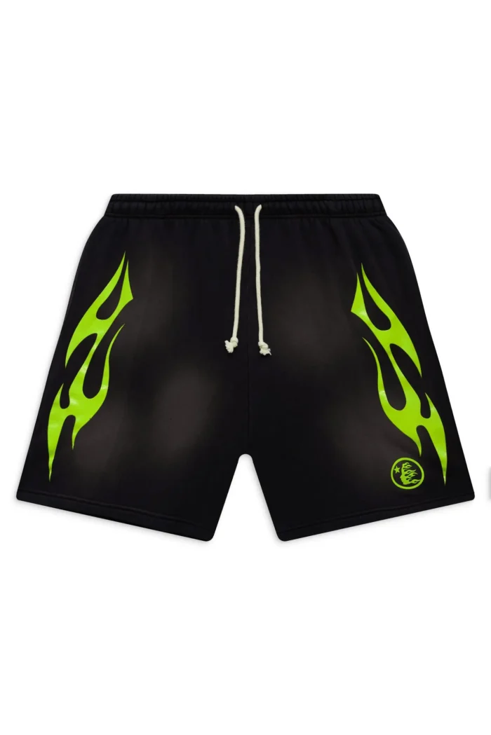 Flame Green Logo Shorts