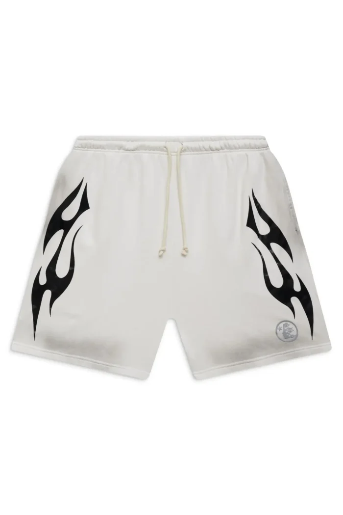 Hellstar Face Logo Flame Shorts