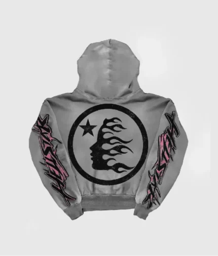 Hellstar Pink Logo Future Flame Hoodie