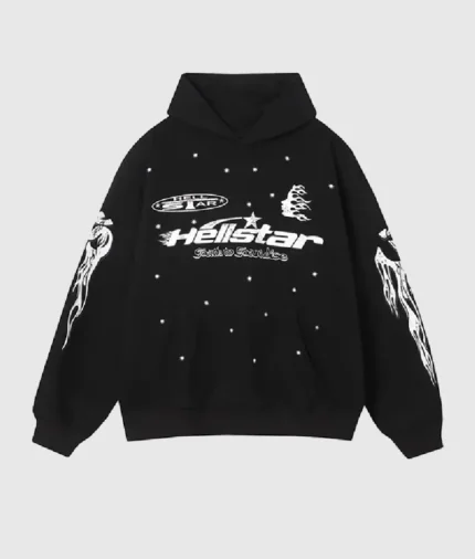 Hellstar Racer Hoodie Vintage Black