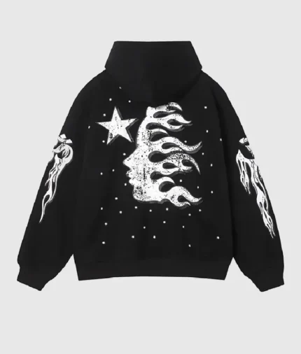 Hellstar Racer Hoodie Vintage Black