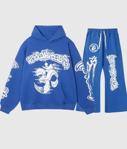 Hellstar Yoga Tracksuit Blue